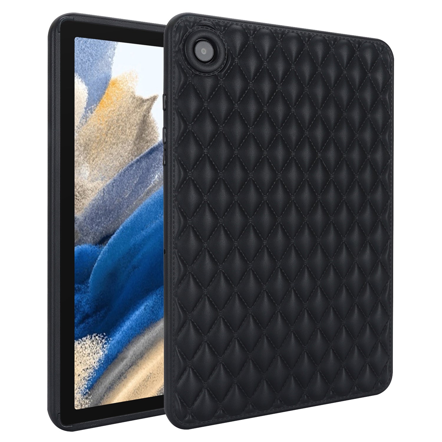 For Samsung Galaxy Tab A8 10.5 (2021) (2022) X200 Rhombus Pattern Anti-Drop Tablet Case Shockproof Soft TPU Back Cover