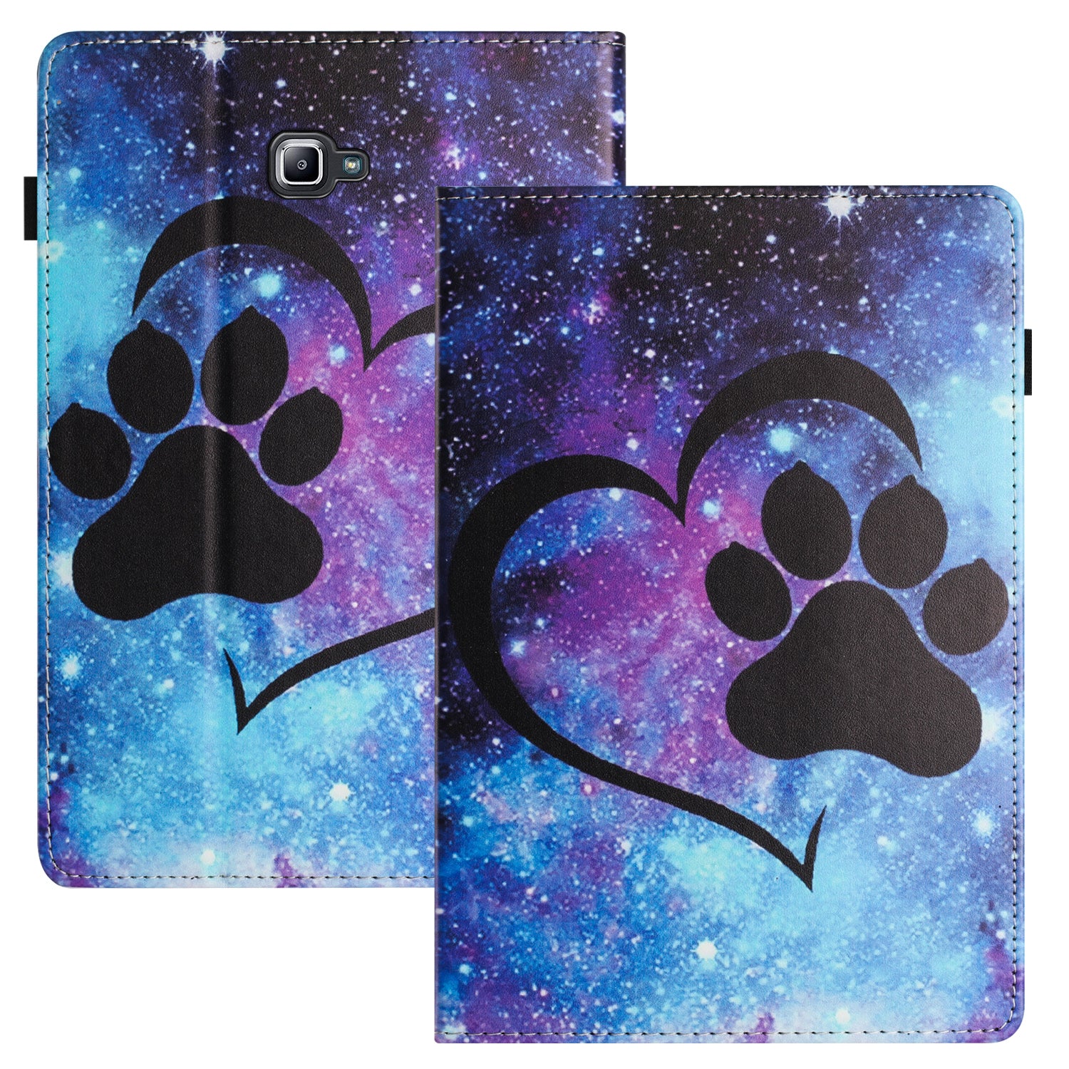 For Samsung Galaxy Tab A 10.1 (2016) T580 T585 PU Leather Tablet Case Stand Shockproof Pattern Printing Cover
