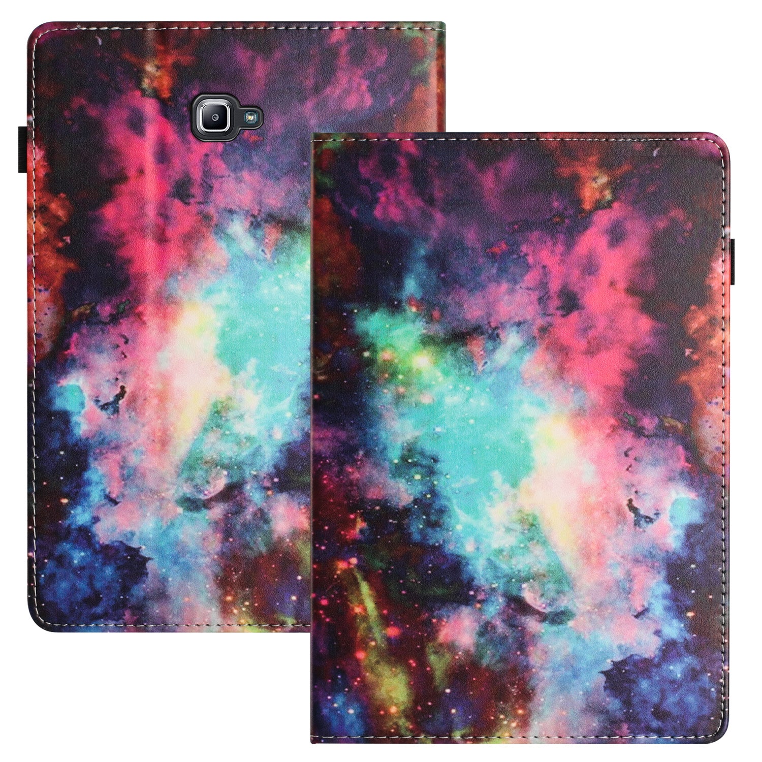 For Samsung Galaxy Tab A 10.1 (2016) T580 T585 PU Leather Tablet Case Stand Shockproof Pattern Printing Cover