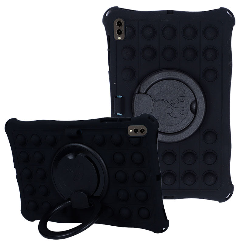 For Samsung Galaxy Tab S9 S8 S7 Push Pop Bubble Tablet Case Rotary Kickstand Silicone PC Cover