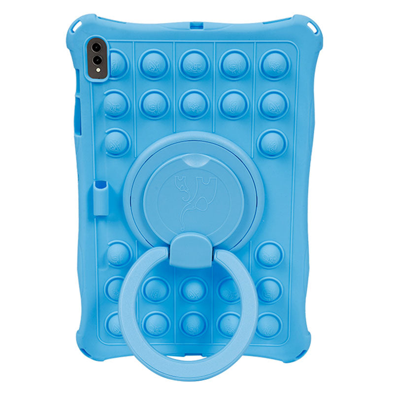 For Samsung Galaxy Tab S9 S8 S7 Push Pop Bubble Tablet Case Rotary Kickstand Silicone PC Cover