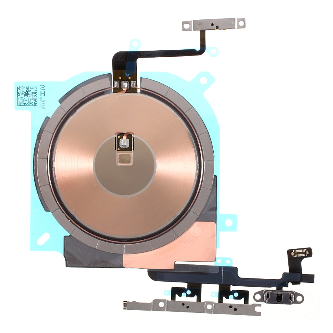 For iPhone 12 Pro Max 6.7 inch Wireless Charging Power On/Off and Volume Buttons Flex Cable Repair Part (without Logo)