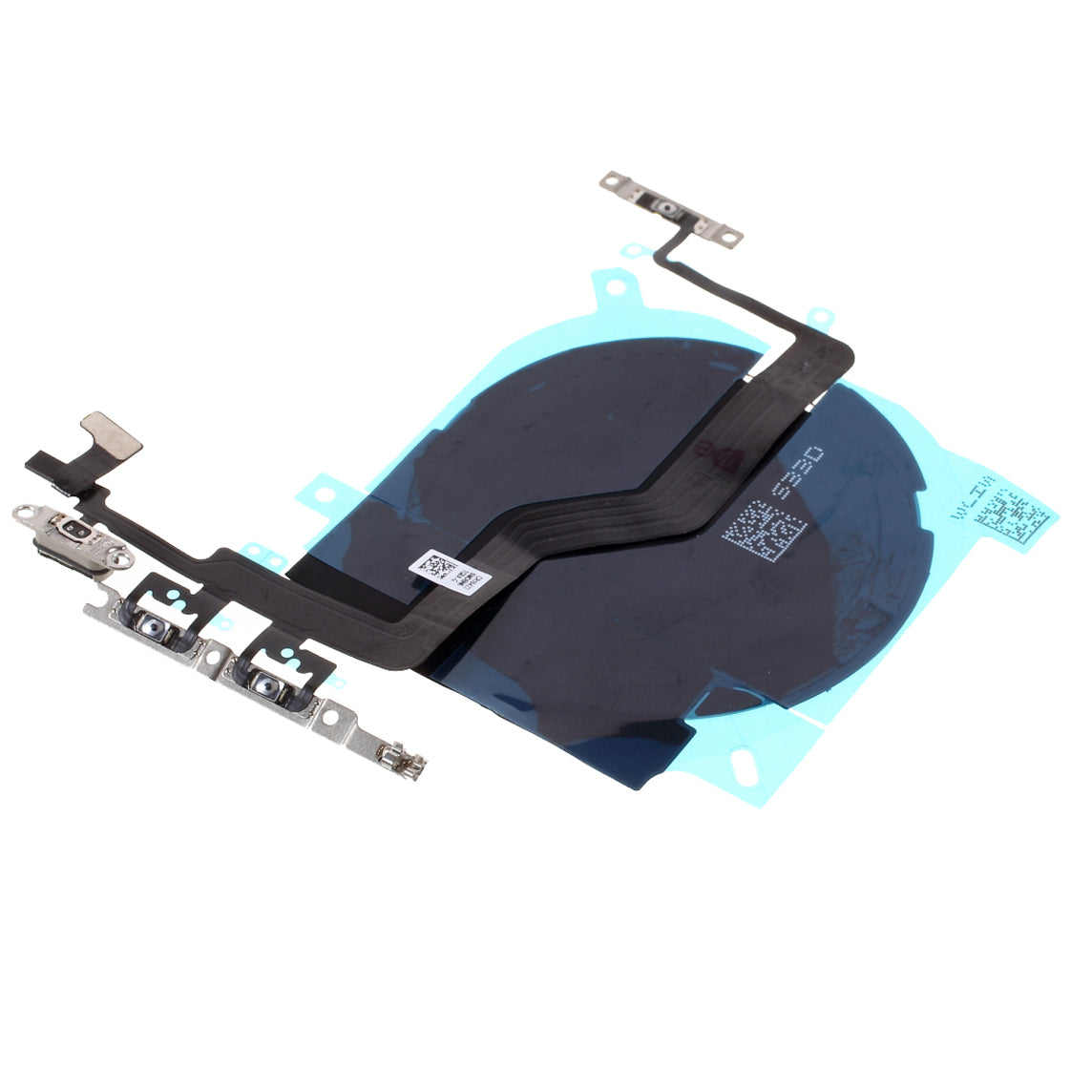 For iPhone 12 Pro Max 6.7 inch Wireless Charging Power On/Off and Volume Buttons Flex Cable Repair Part (without Logo)