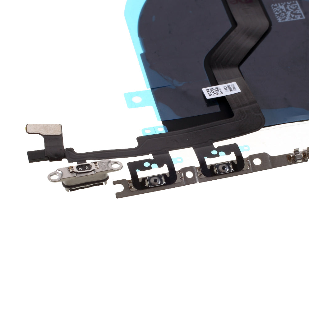 For iPhone 12 Pro Max 6.7 inch Wireless Charging Power On/Off and Volume Buttons Flex Cable Repair Part (without Logo)