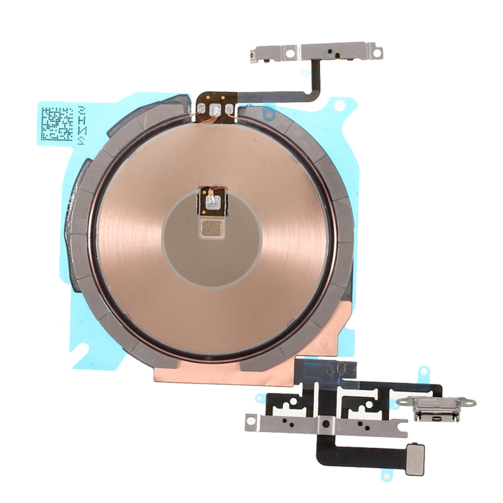 For iPhone 12 mini 5.4 inch Wireless Charging Power On/Off and Volume Buttons Flex Cable Phone Repair Part (without Logo)