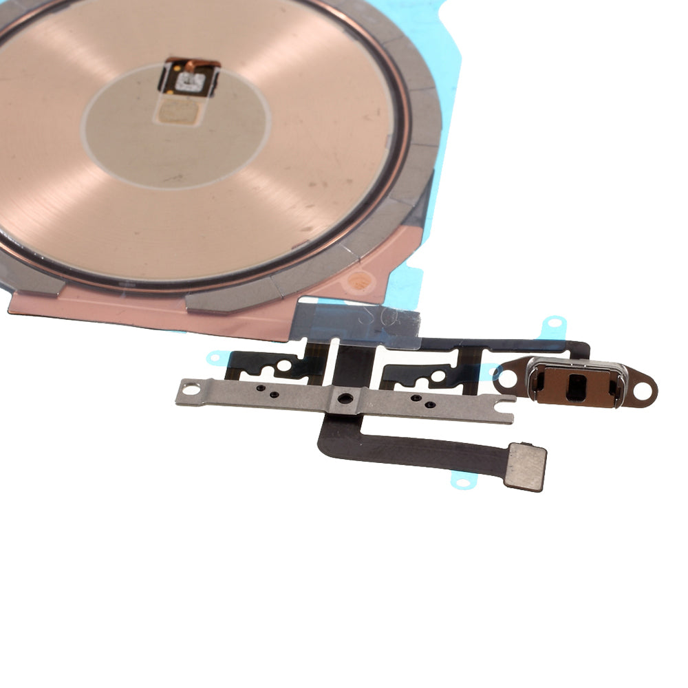 For iPhone 12 mini 5.4 inch Wireless Charging Power On/Off and Volume Buttons Flex Cable Phone Repair Part (without Logo)