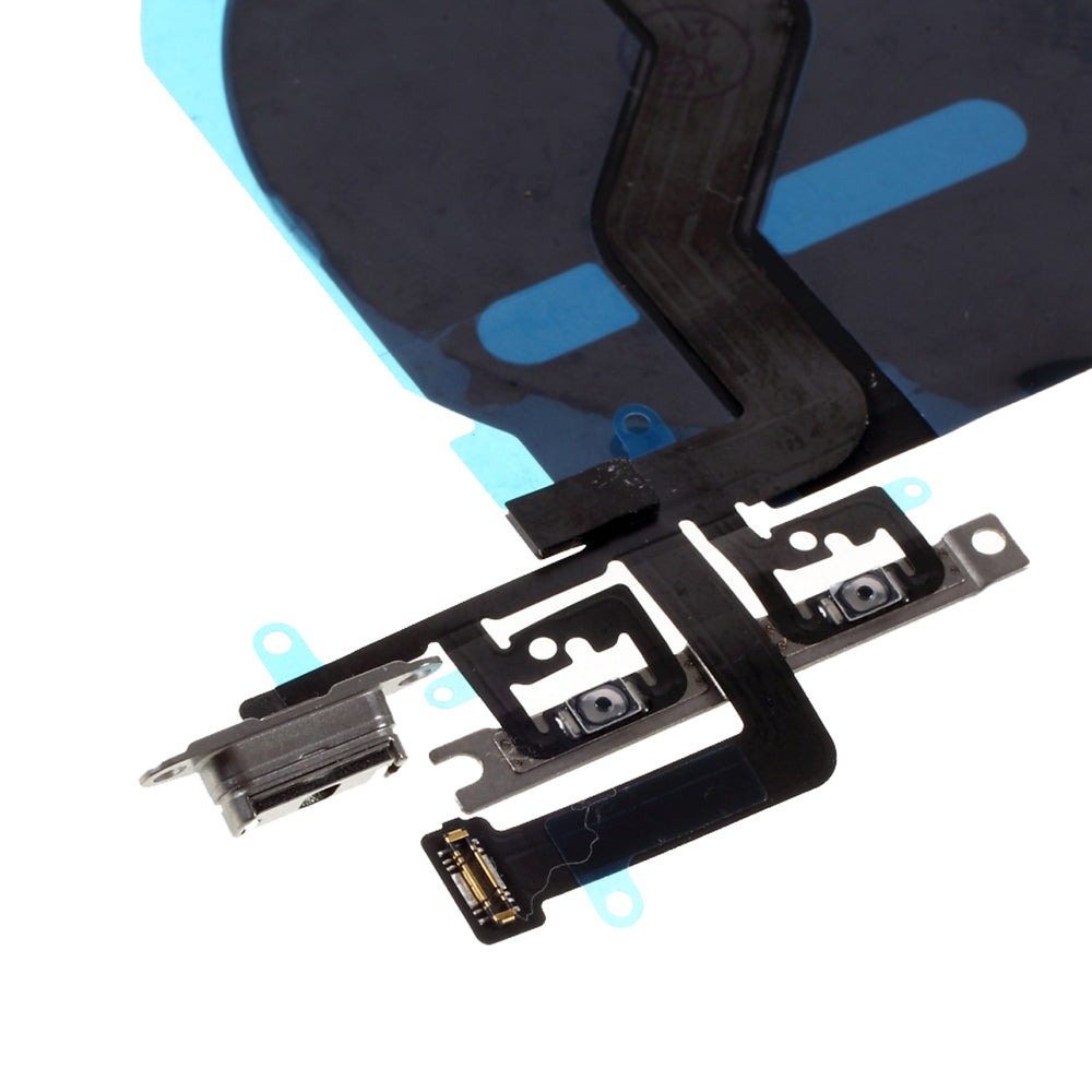 For iPhone 12 mini 5.4 inch Wireless Charging Power On/Off and Volume Buttons Flex Cable Phone Repair Part (without Logo)