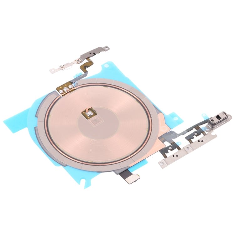 For iPhone 13 mini 5.4 inch Wireless Charging Power On/Off and Volume Buttons Flex Cable Cellphone Repair Part (without Logo)