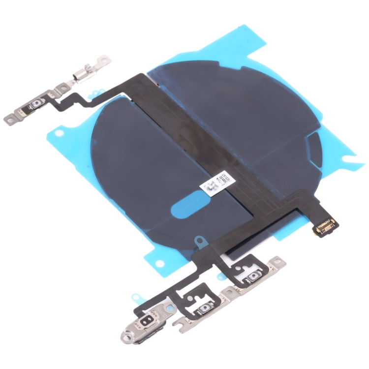 For iPhone 13 mini 5.4 inch Wireless Charging Power On/Off and Volume Buttons Flex Cable Cellphone Repair Part (without Logo)