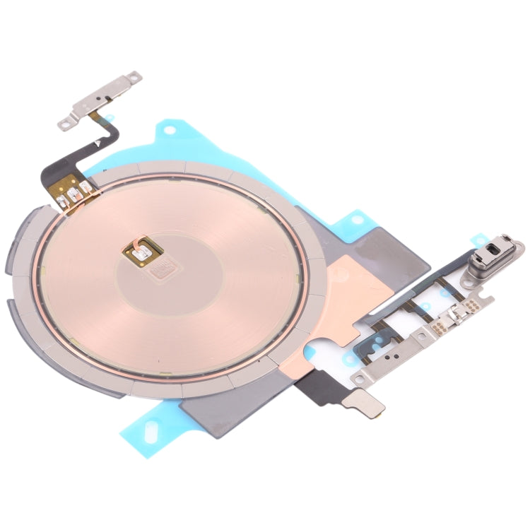 For iPhone 13 Pro Wireless Charging Power On/Off and Volume Buttons Flex Cable Phone Repair Part (without Logo)