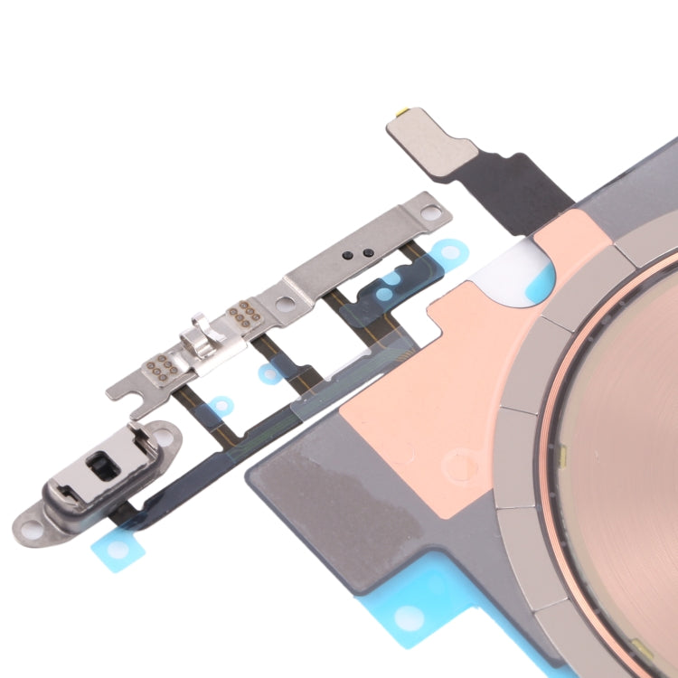 For iPhone 13 Pro Wireless Charging Power On/Off and Volume Buttons Flex Cable Phone Repair Part (without Logo)