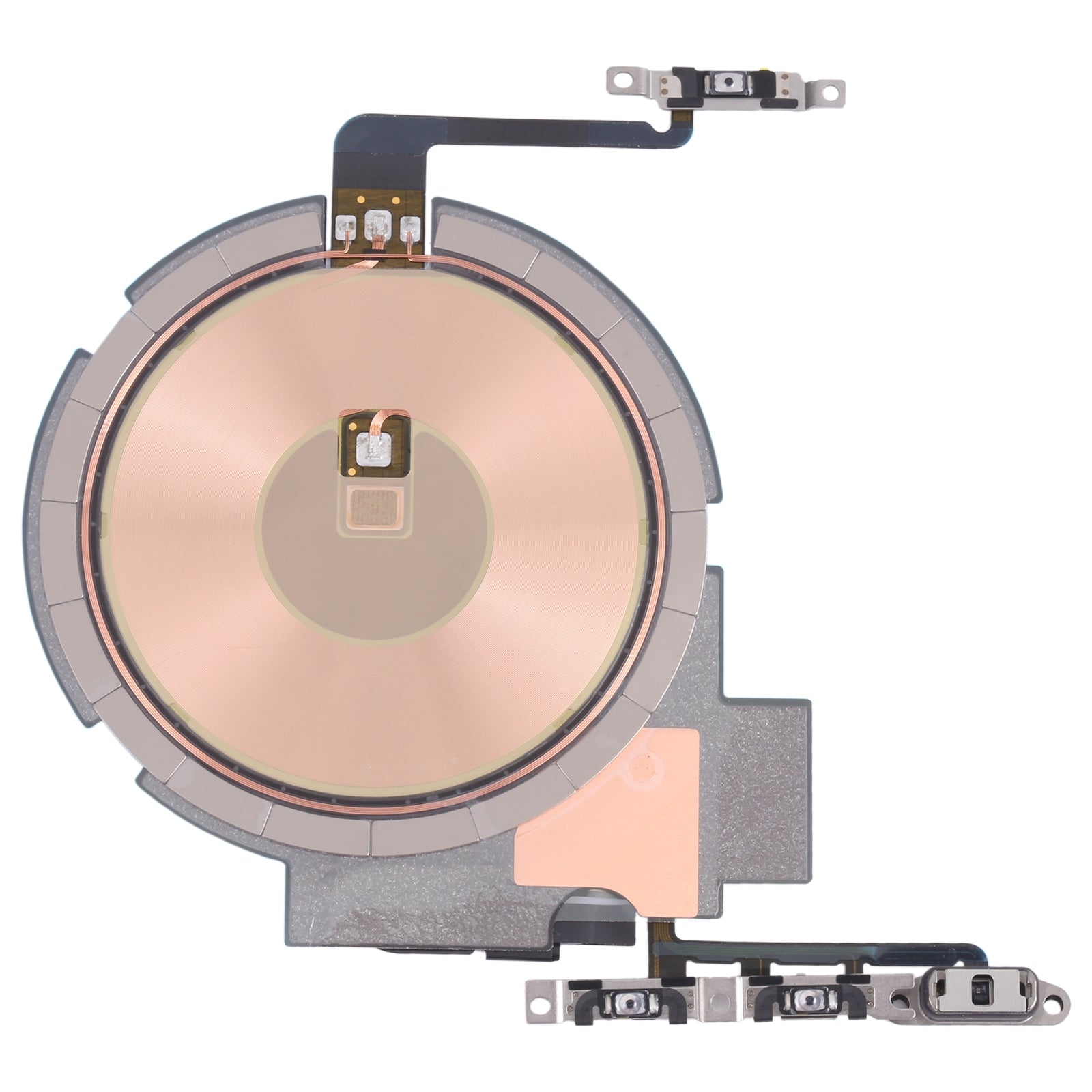 For iPhone 13 Pro Max 6.7 inch Replacement Wireless Charging Power On/Off and Volume Buttons Flex Cable (without Logo)