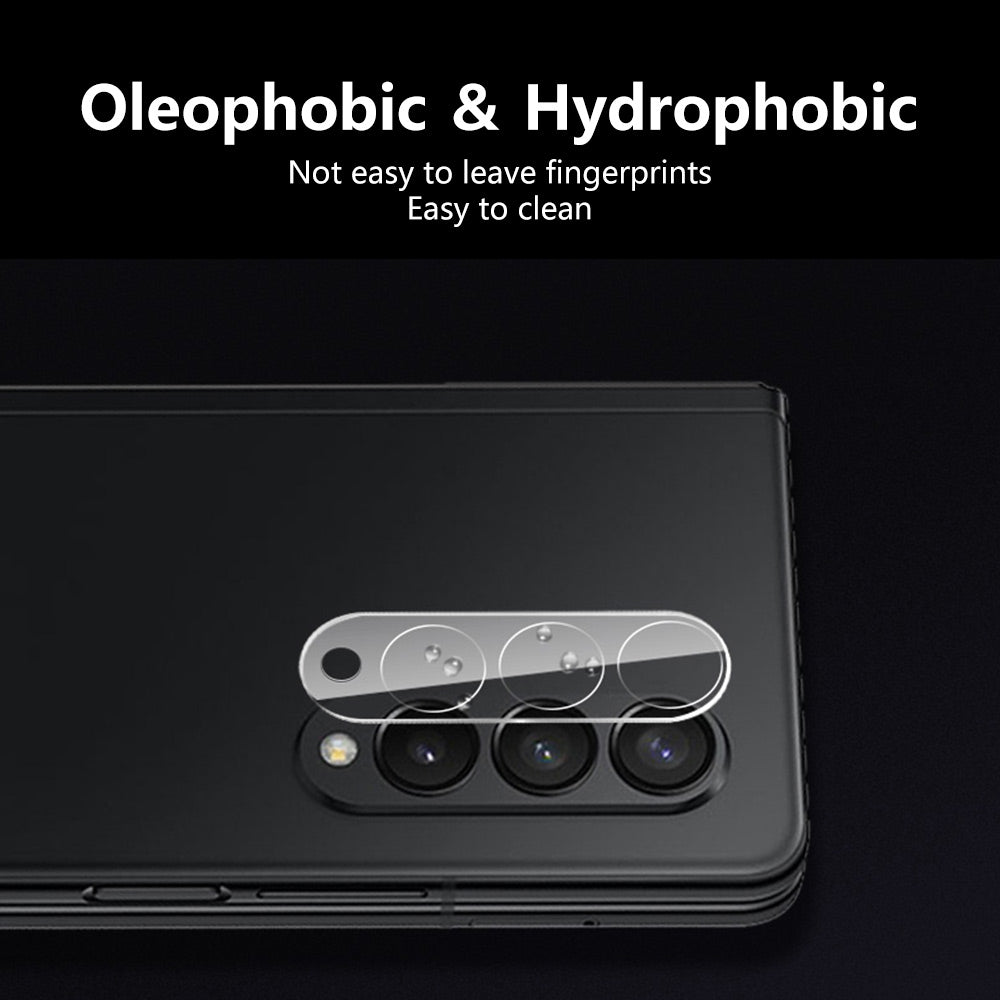 ENKAY HAT PRINCE for Samsung Galaxy Z Fold4 5G/W23 Tempered Glass Camera Lens Protector Full Cover Anti-Scratch Back Camera Lens Cover - Transparent