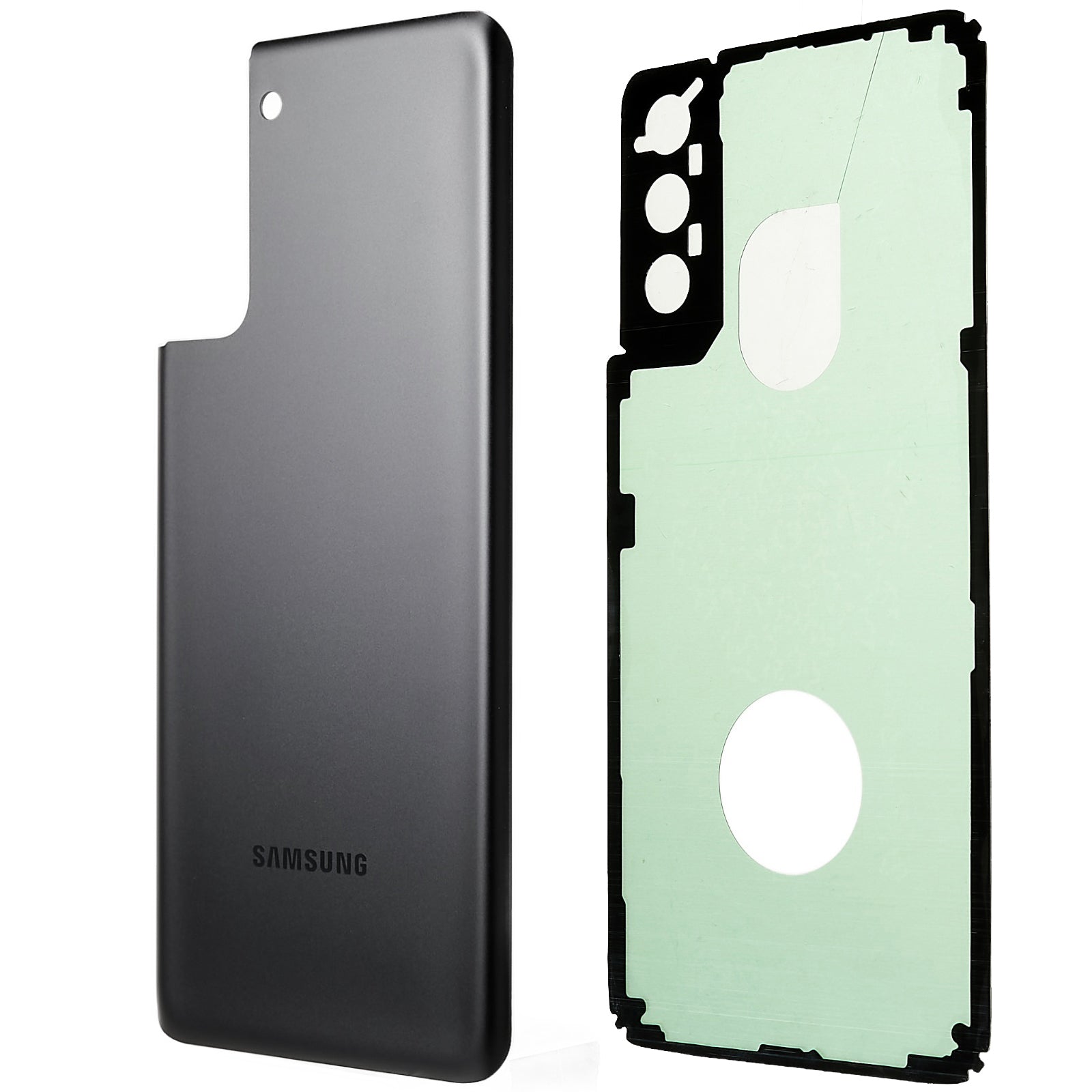 Pro Samsung Galaxy S21 5G G996 Kryt pouzdra baterie s náhradními díly samolepky