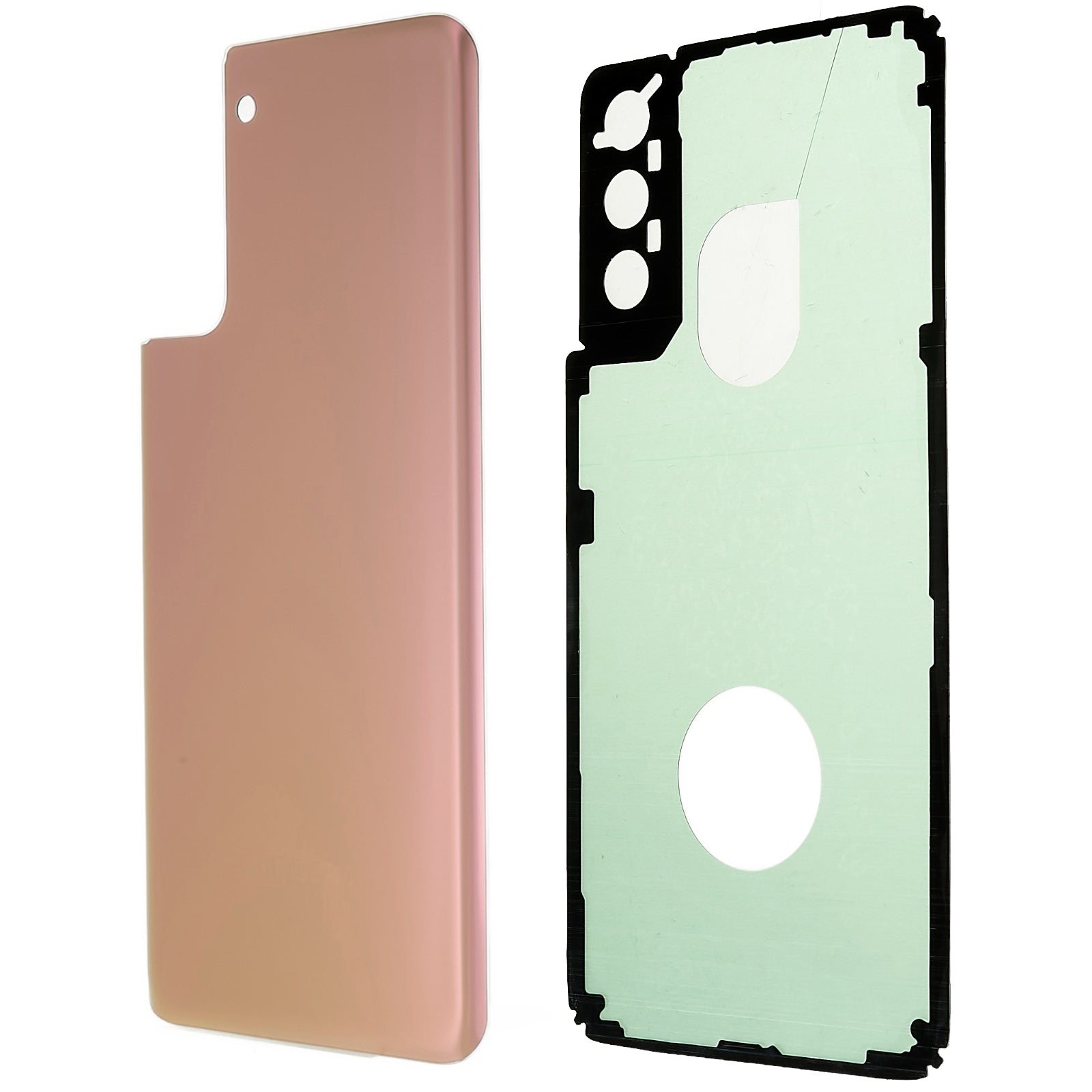 Pro Samsung Galaxy S21 5G G996 Kryt pouzdra baterie s náhradními díly samolepky