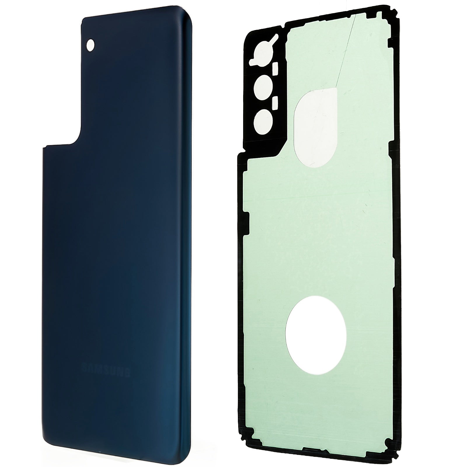 Pro Samsung Galaxy S21 5G G996 Kryt pouzdra baterie s náhradními díly samolepky