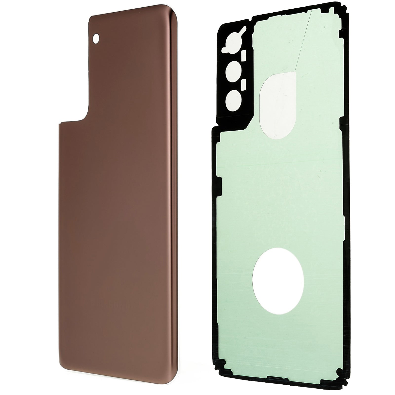 Pro Samsung Galaxy S21 5G G996 Kryt pouzdra baterie s náhradními díly samolepky