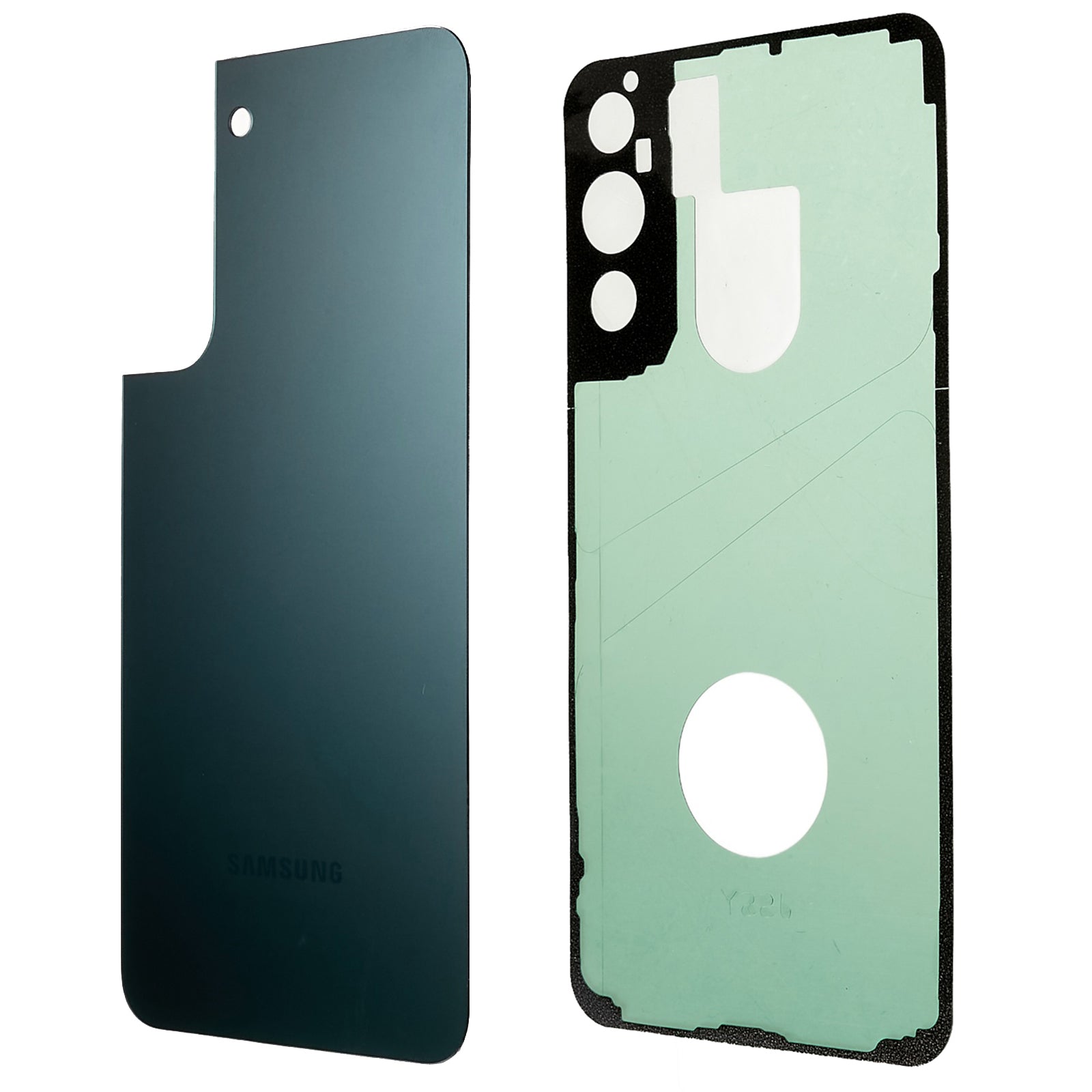 Pro Samsung Galaxy S22 5G S906 Kryt pouzdra baterie s lepicí nálepkou Náhradní díly telefonu