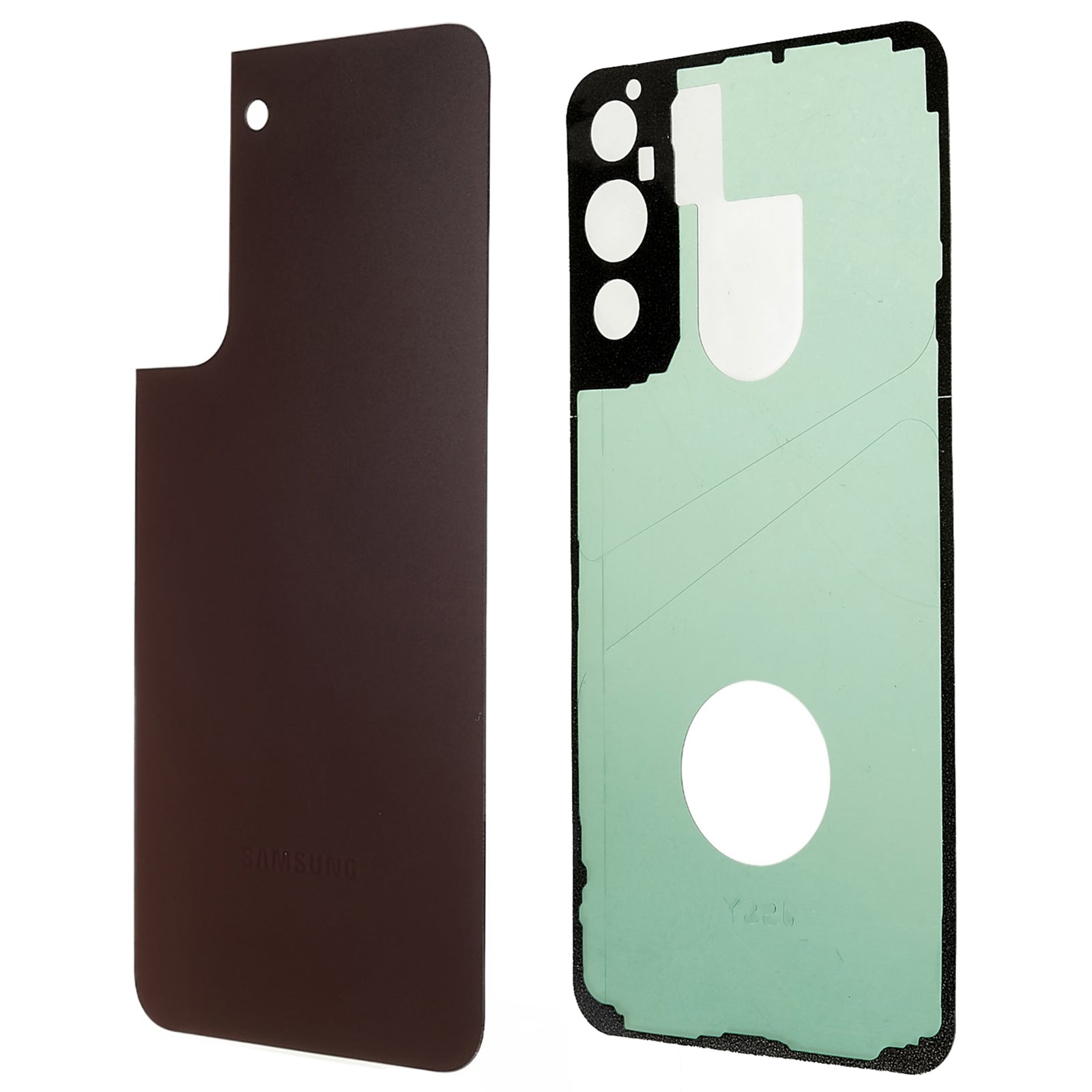 Pro Samsung Galaxy S22 5G S906 Kryt pouzdra baterie s lepicí nálepkou Náhradní díly telefonu