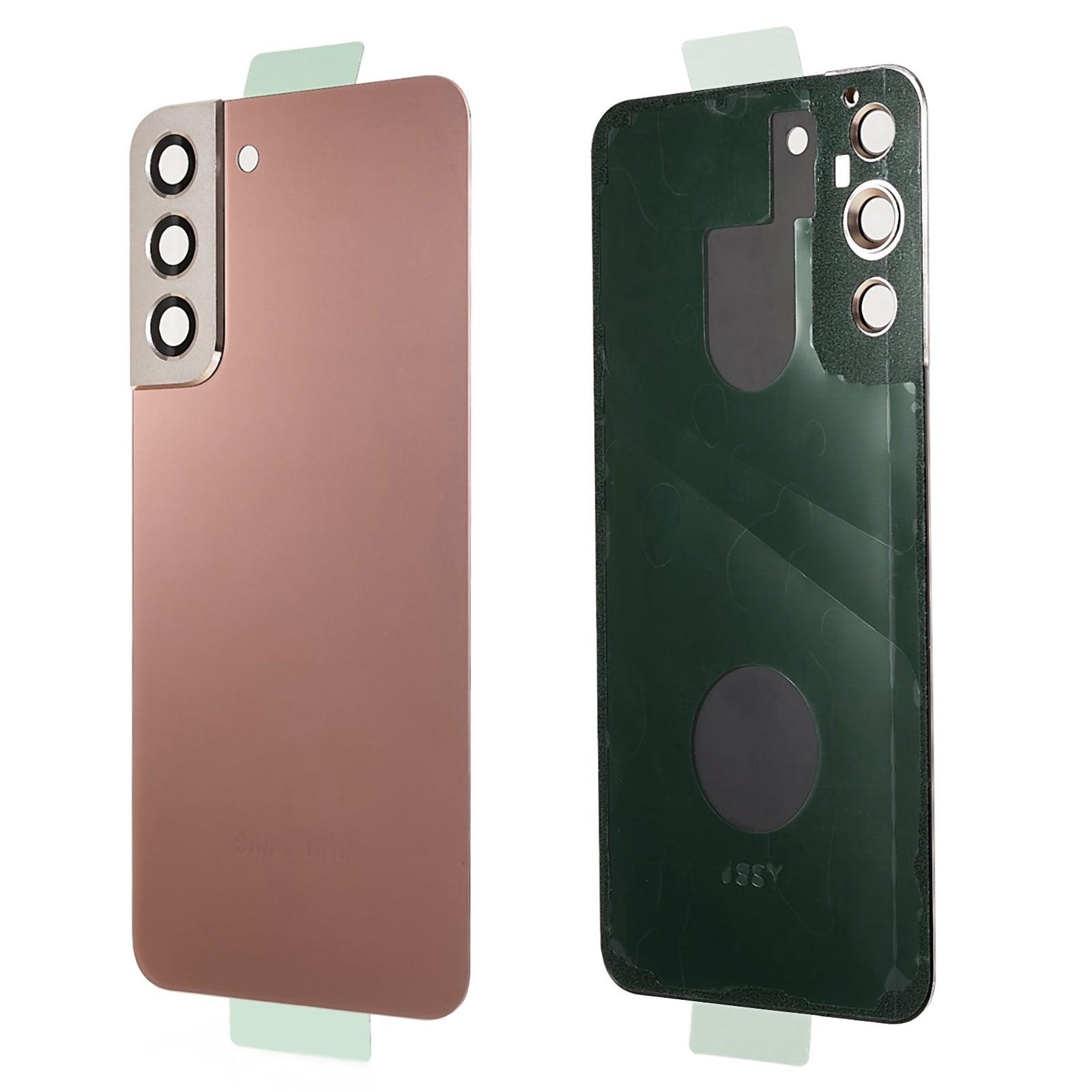 Pro Samsung Galaxy S22 5G S906 bateriový kryt s lepicí nálepkou, kryt objektivu fotoaparátu