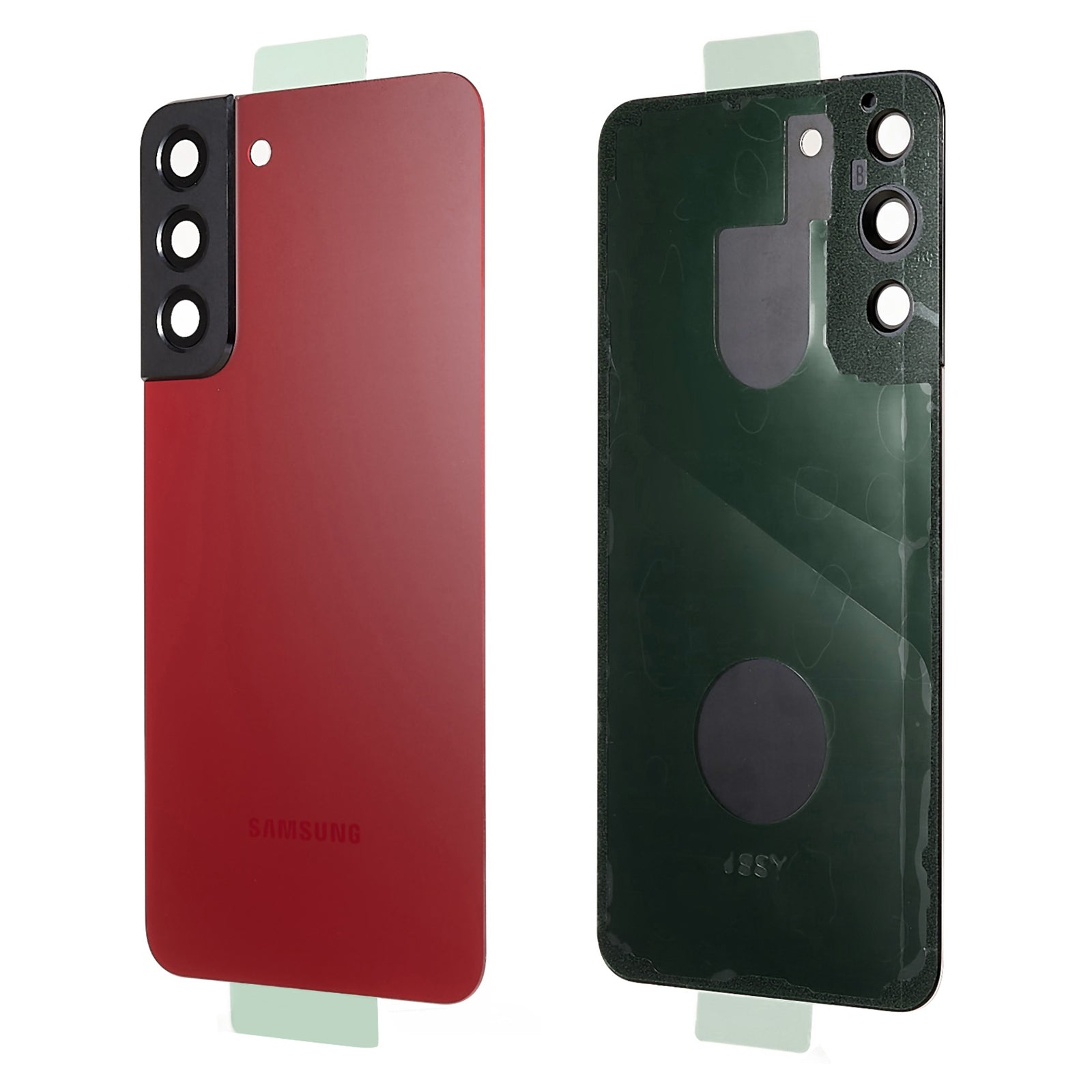 Pro Samsung Galaxy S22 5G S906 bateriový kryt s lepicí nálepkou, kryt objektivu fotoaparátu