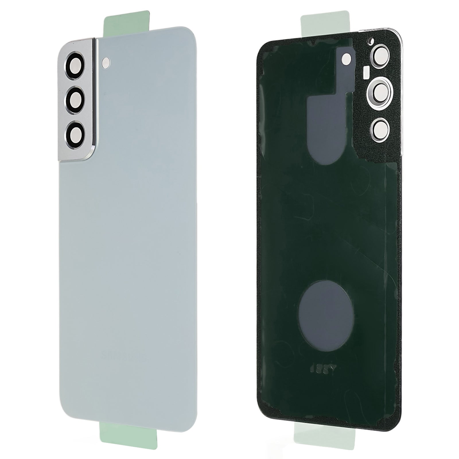 Pro Samsung Galaxy S22 5G S906 bateriový kryt s lepicí nálepkou, kryt objektivu fotoaparátu