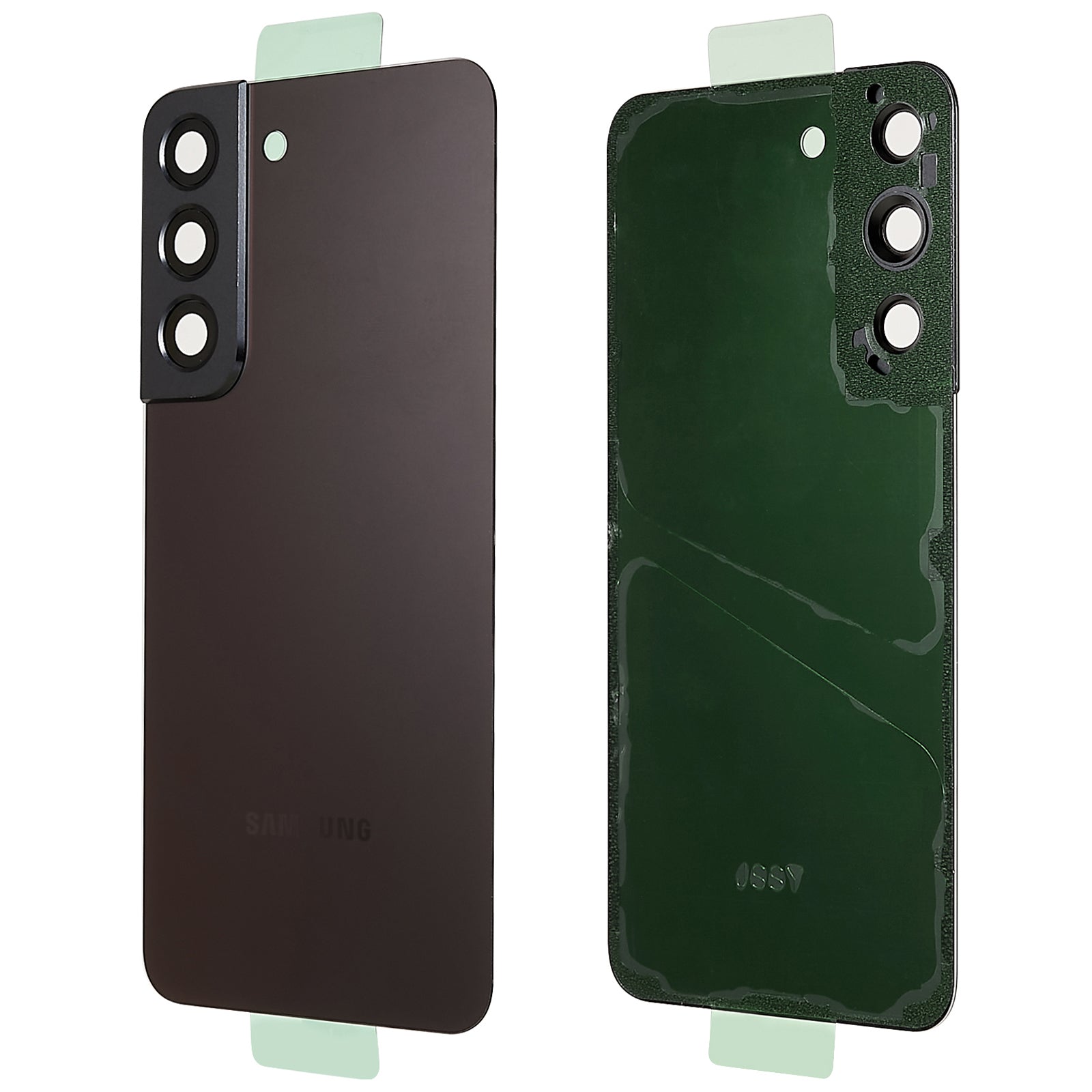 Pro Samsung Galaxy S22 5G S901 bateriový kryt s lepicí nálepkou, kryt objektivu fotoaparátu