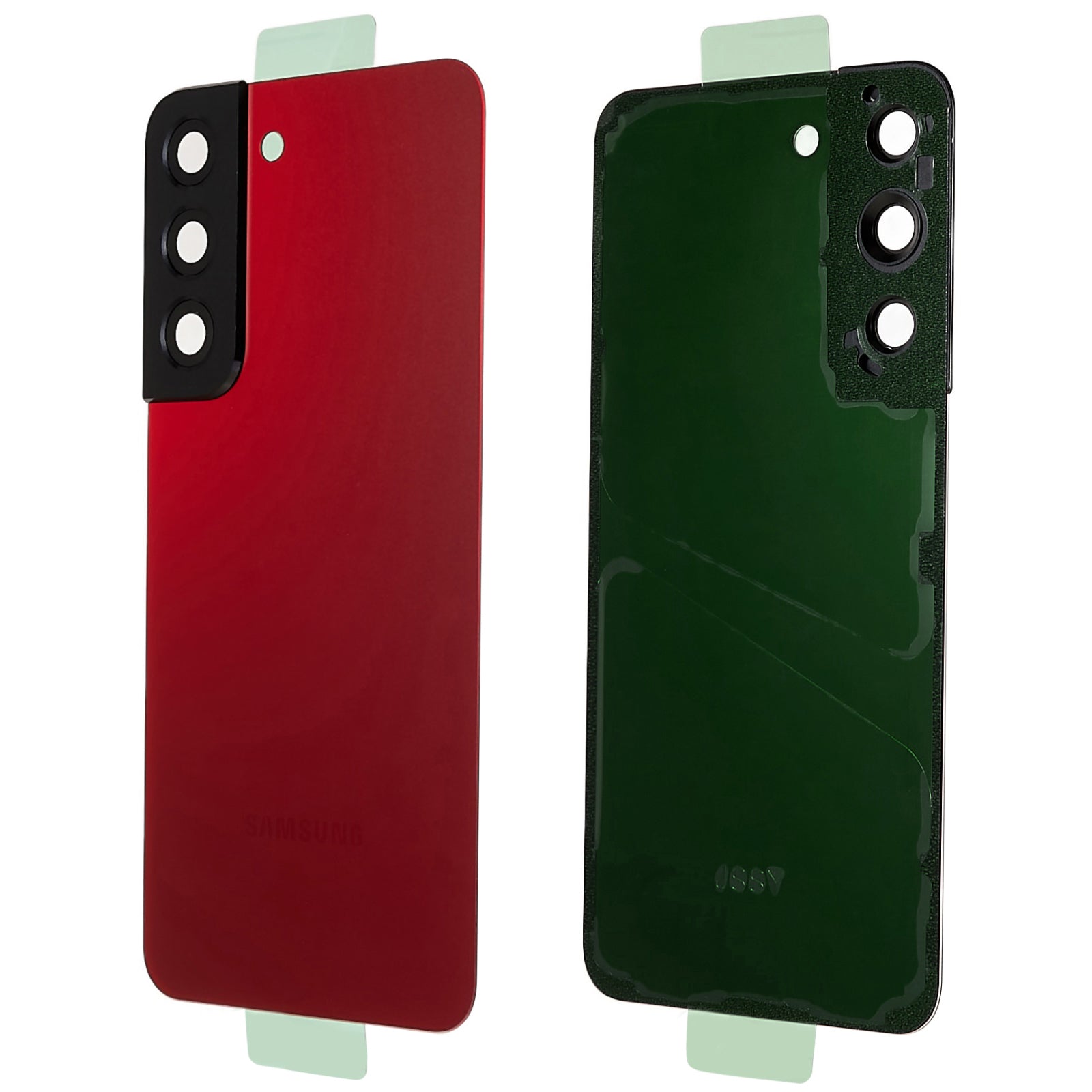 Pro Samsung Galaxy S22 5G S901 bateriový kryt s lepicí nálepkou, kryt objektivu fotoaparátu