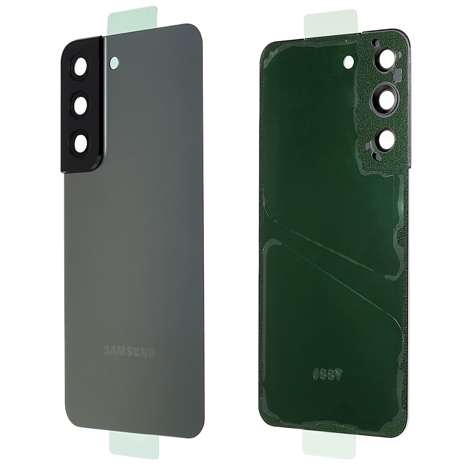 Pro Samsung Galaxy S22 5G S901 bateriový kryt s lepicí nálepkou, kryt objektivu fotoaparátu