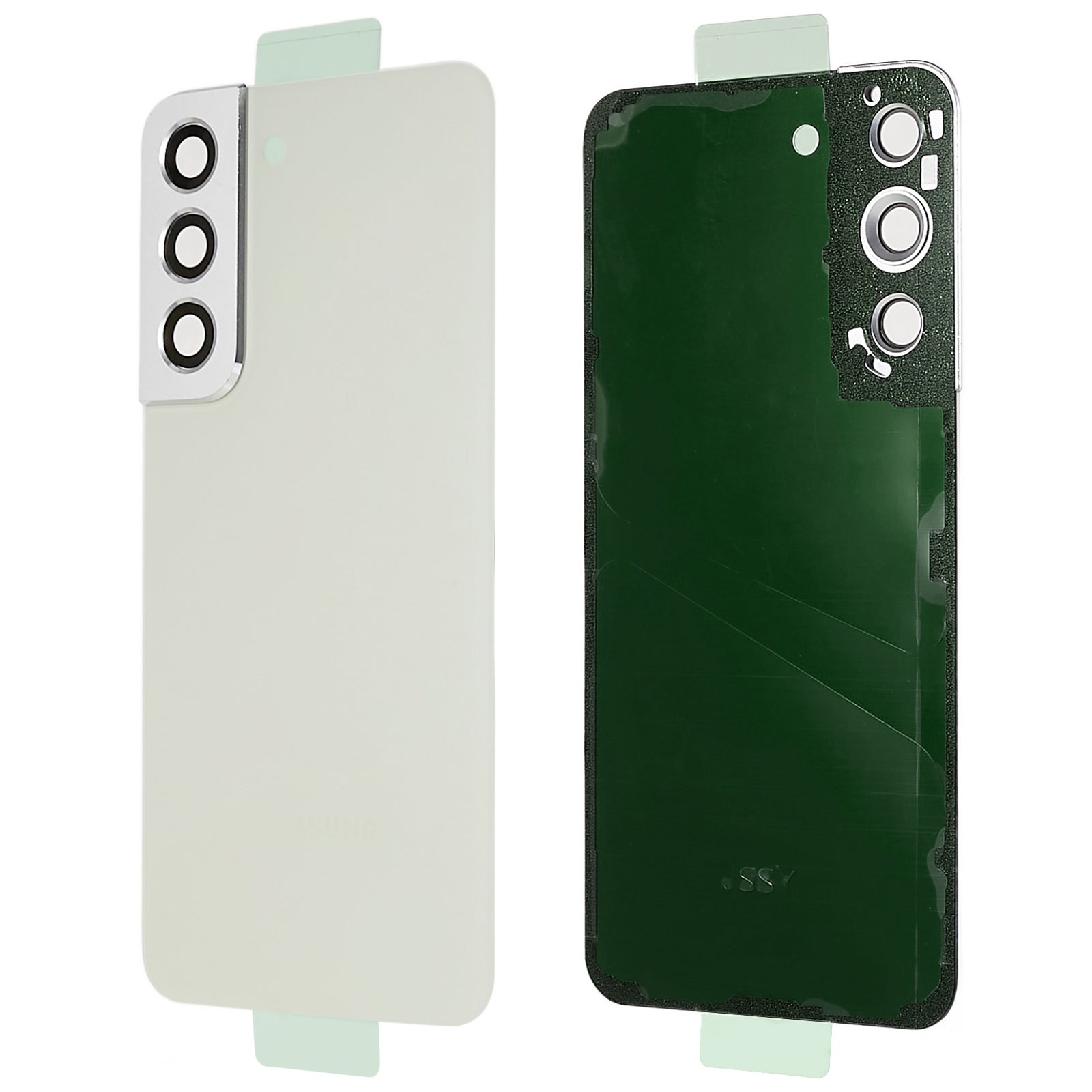 Pro Samsung Galaxy S22 5G S901 bateriový kryt s lepicí nálepkou, kryt objektivu fotoaparátu