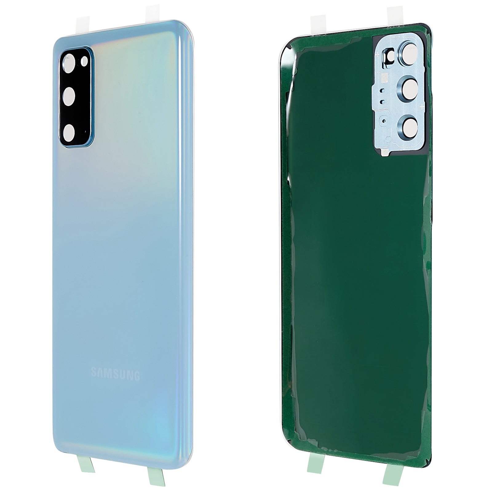 For Samsung Galaxy S20 4G G980 S20 5G G981 Battery Housing with Adhesive Sticker Camera Lens Cover