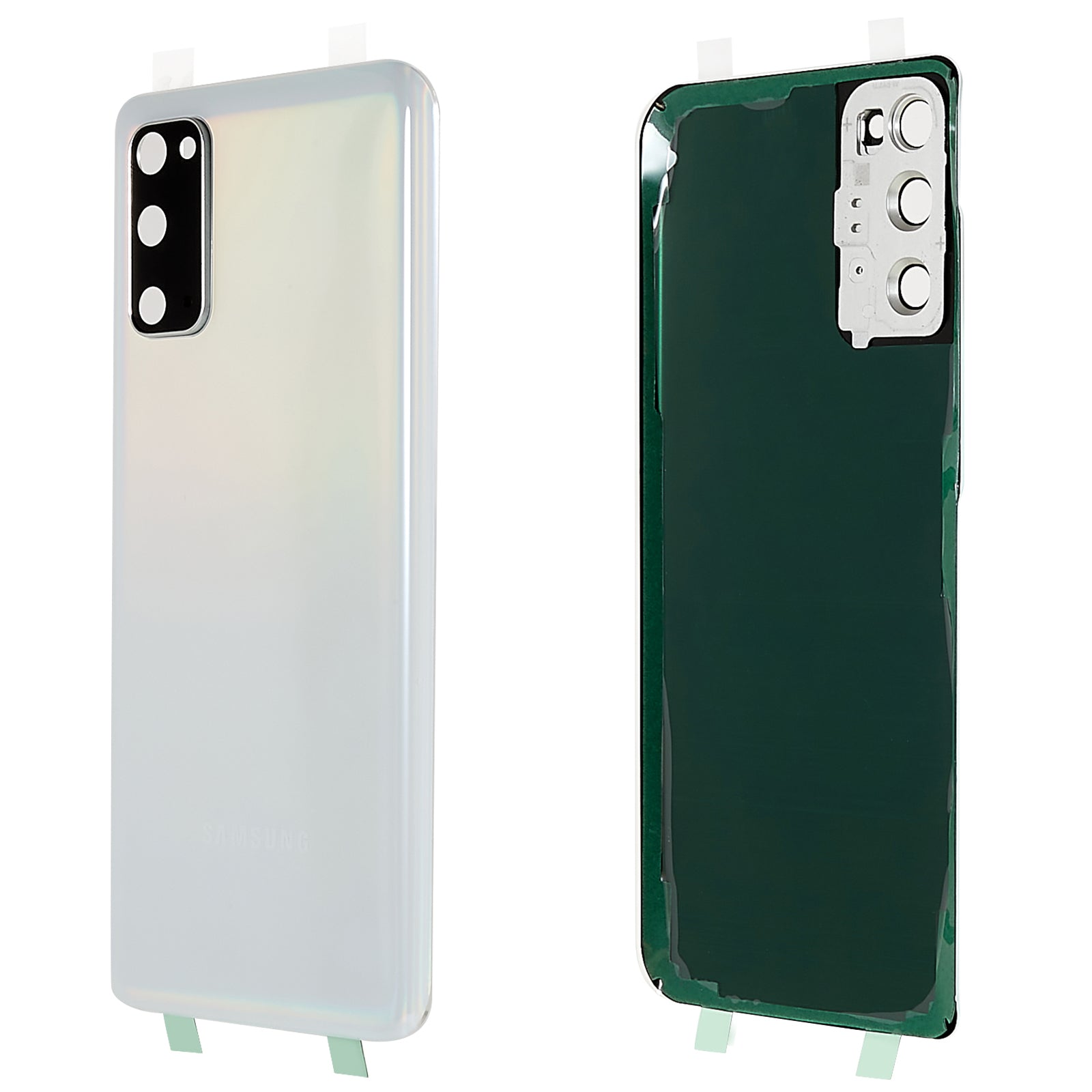 For Samsung Galaxy S20 4G G980 S20 5G G981 Battery Housing with Adhesive Sticker Camera Lens Cover
