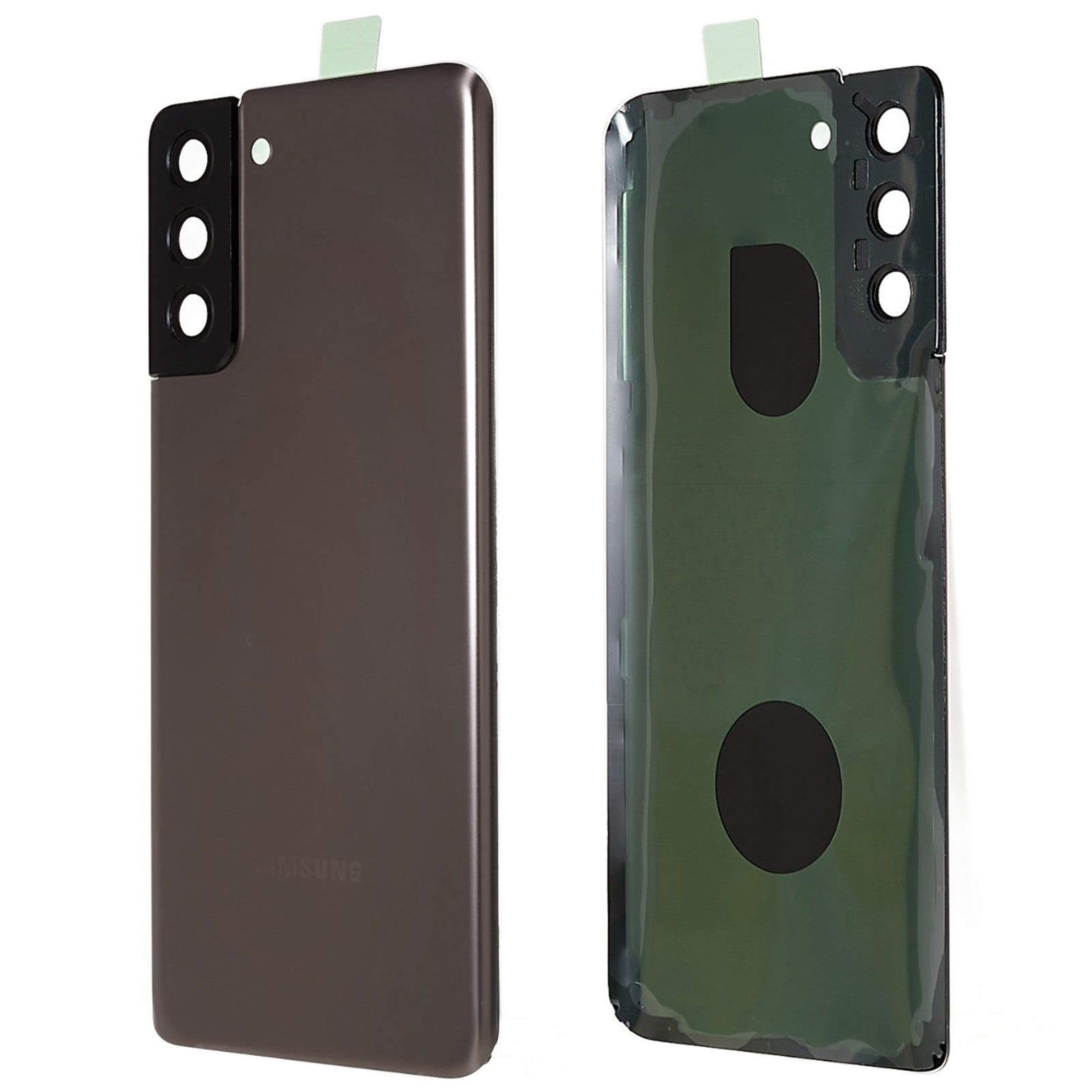 Pro Samsung Galaxy S21 5G G996 bateriový kryt s lepicí nálepkou, kryt objektivu fotoaparátu