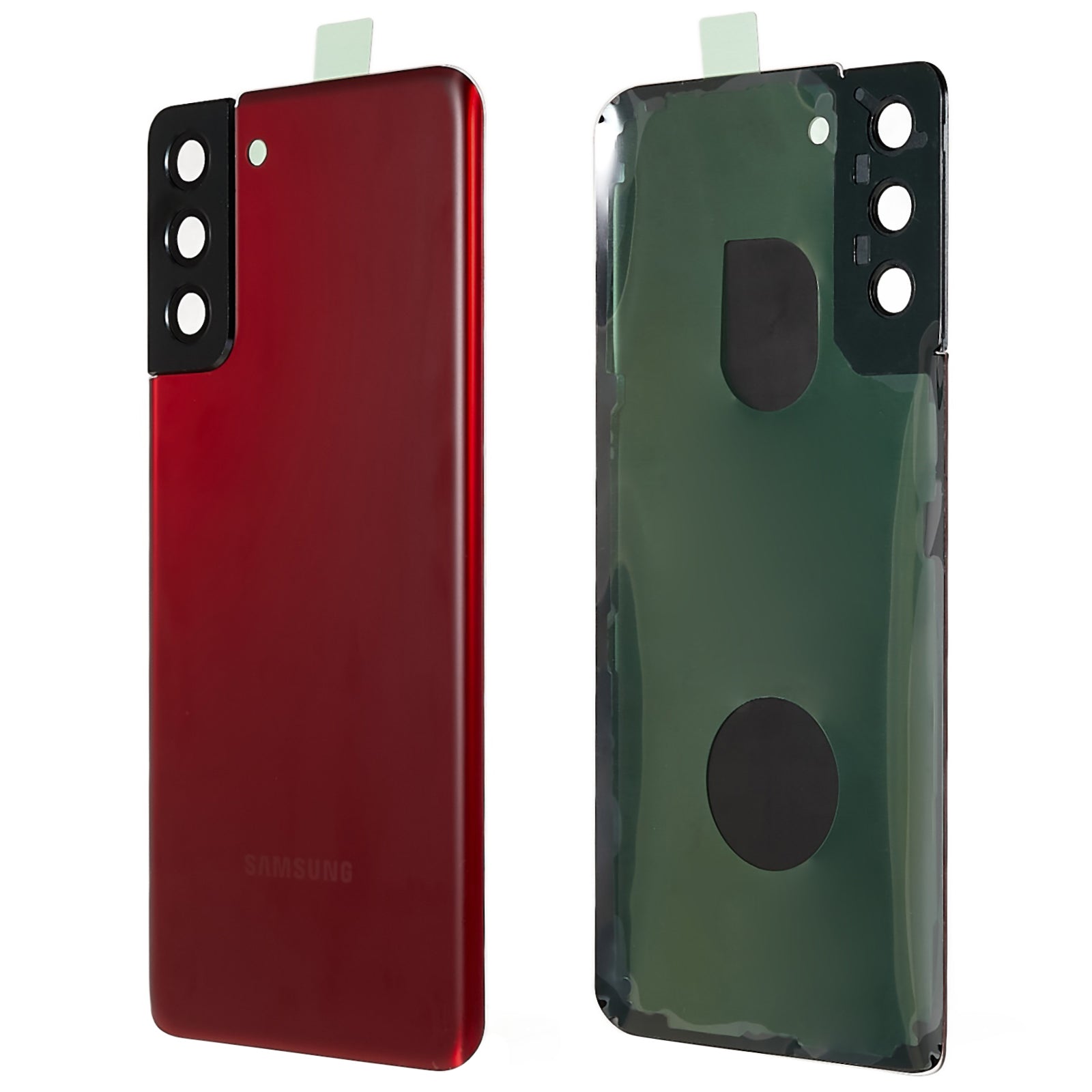 Pro Samsung Galaxy S21 5G G996 bateriový kryt s lepicí nálepkou, kryt objektivu fotoaparátu