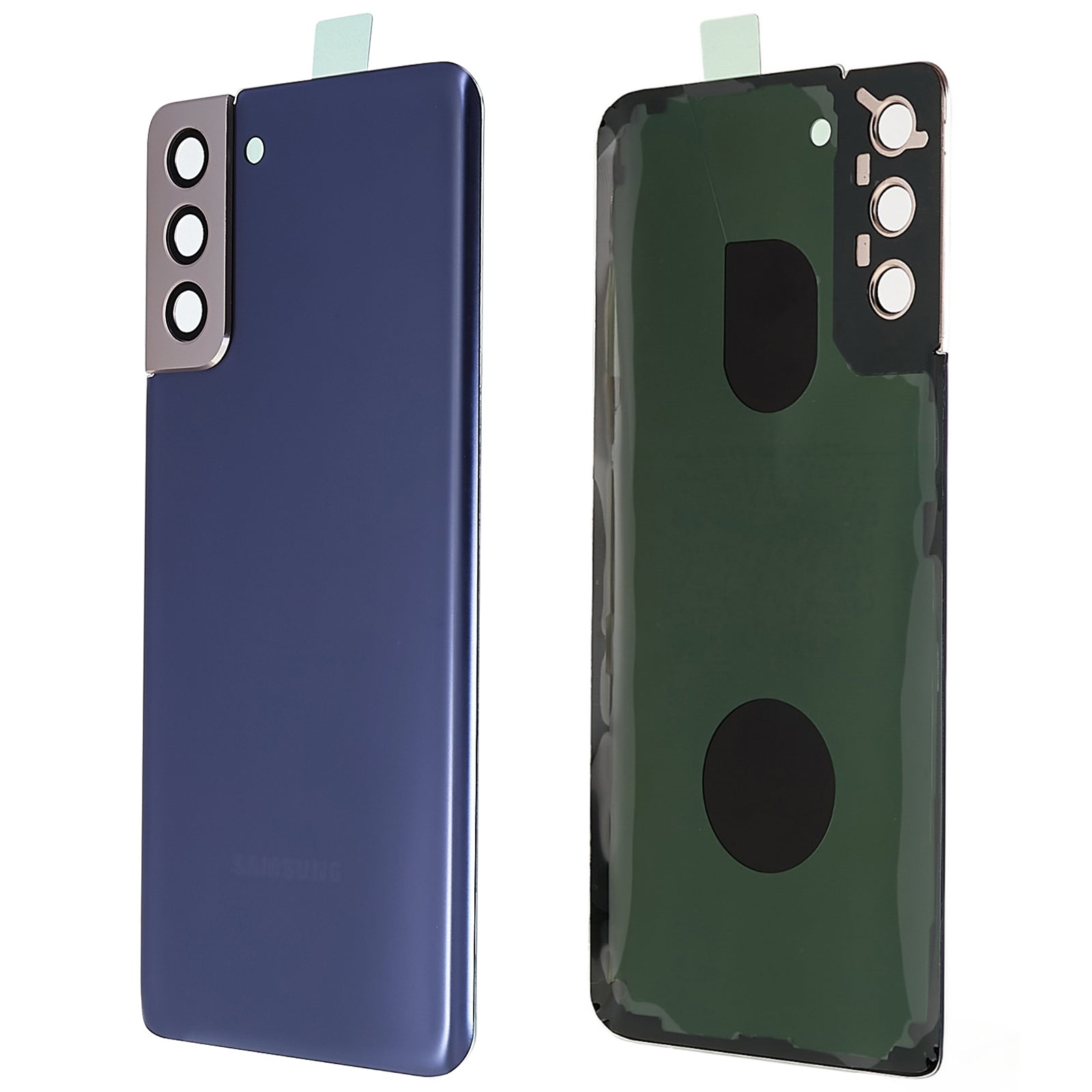 Pro Samsung Galaxy S21 5G G996 bateriový kryt s lepicí nálepkou, kryt objektivu fotoaparátu