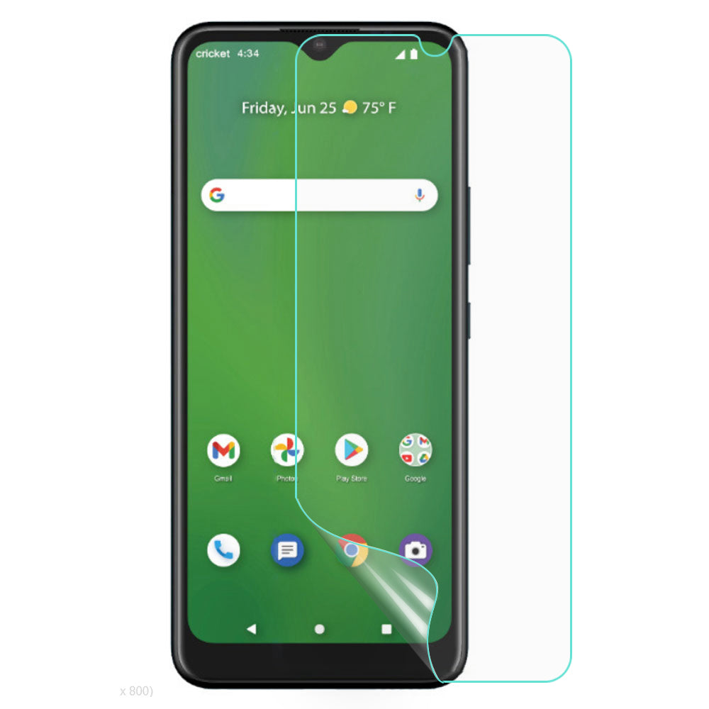 For Cricket Ovation 3 Ultra Clear Phone Screen Protector Abrasion-resistant Soft PET Screen Film