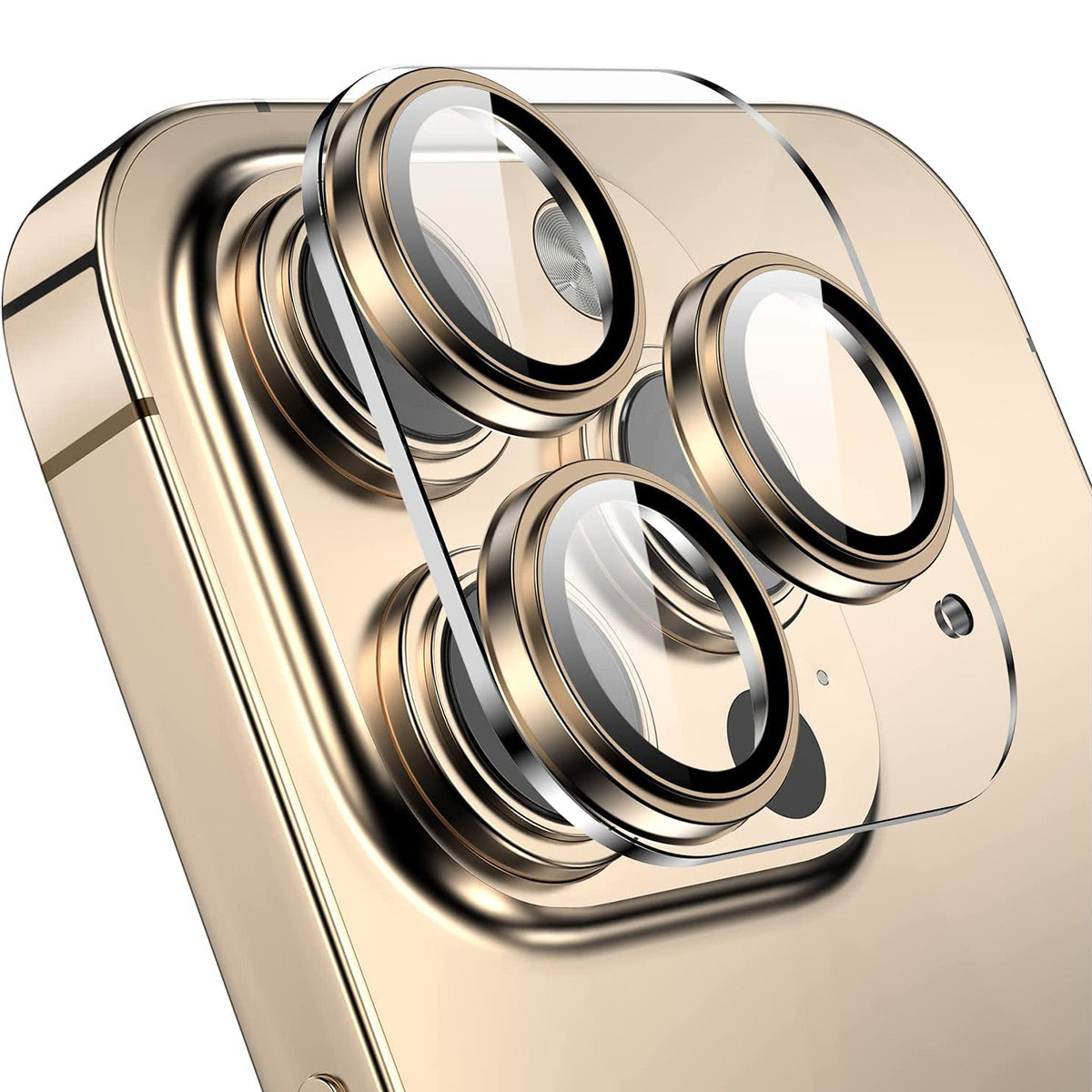 ENKAY HAT PRINCE Camera Lens Protector for iPhone 14 Pro 14 Pro Max Full Coverage Aluminium Alloy Ring Tempered Glass Lens Film