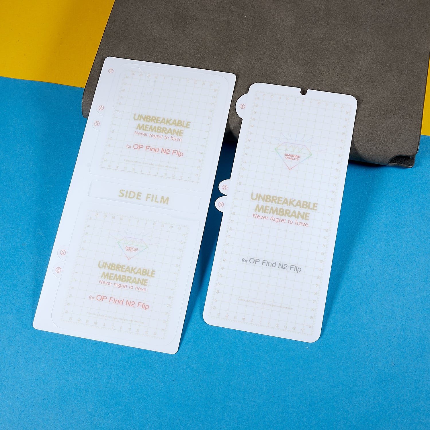 For Oppo Find N2 Flip 5G 1 Set Front and Back Soft TPU Protector Anti-scratch HD Clear Full Cover Screen Protector