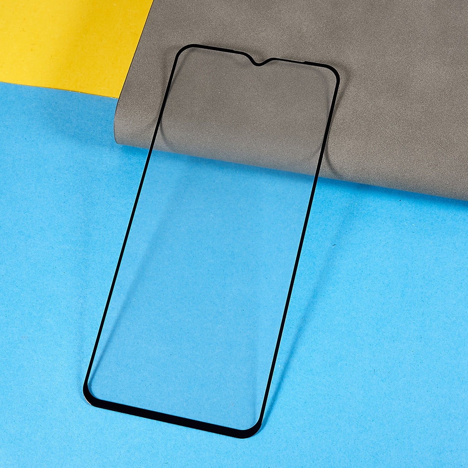 For Motorola Moto E13 4G Silk Printing Tempered Glass Film Full Glue Anti-explosion HD Full Screen Protector