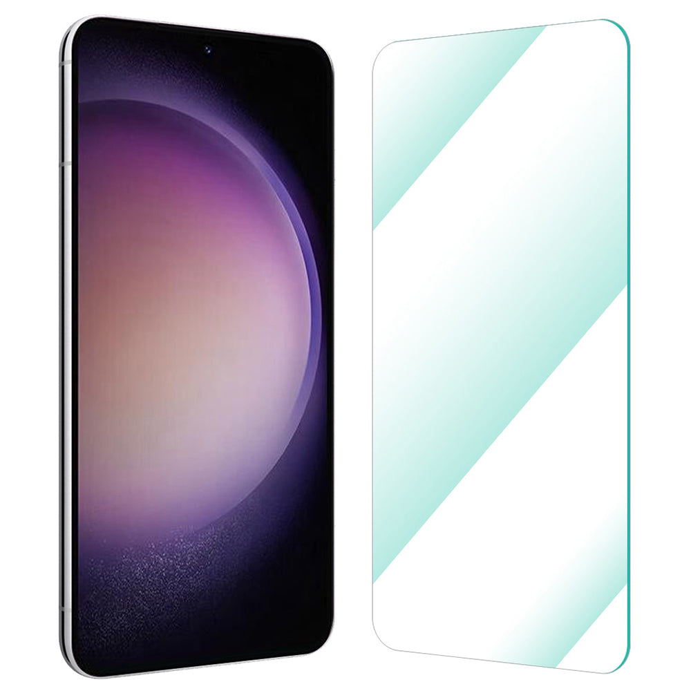 ENKAY HAT PRINCE Anti-fingerprint Screen Protector for Samsung Galaxy S22 5G/S23 0.18mm Clear Full Glue 9H Anti-scratch Tempered Glass Film [Support Ultrasonic Fingerprint Unlock]