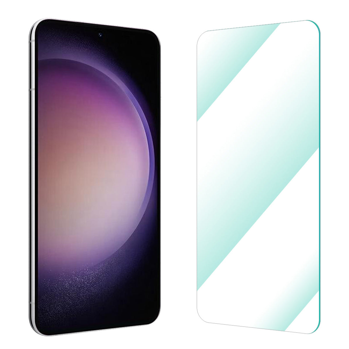 ENKAY HAT PRINCE Screen Protector for Samsung Galaxy S22 5G/S23 Anti-explosion 0.18mm Ultra-slim Clear Full Glue 9H Tempered Glass Film [Support Ultrasonic Fingerprint Unlock]