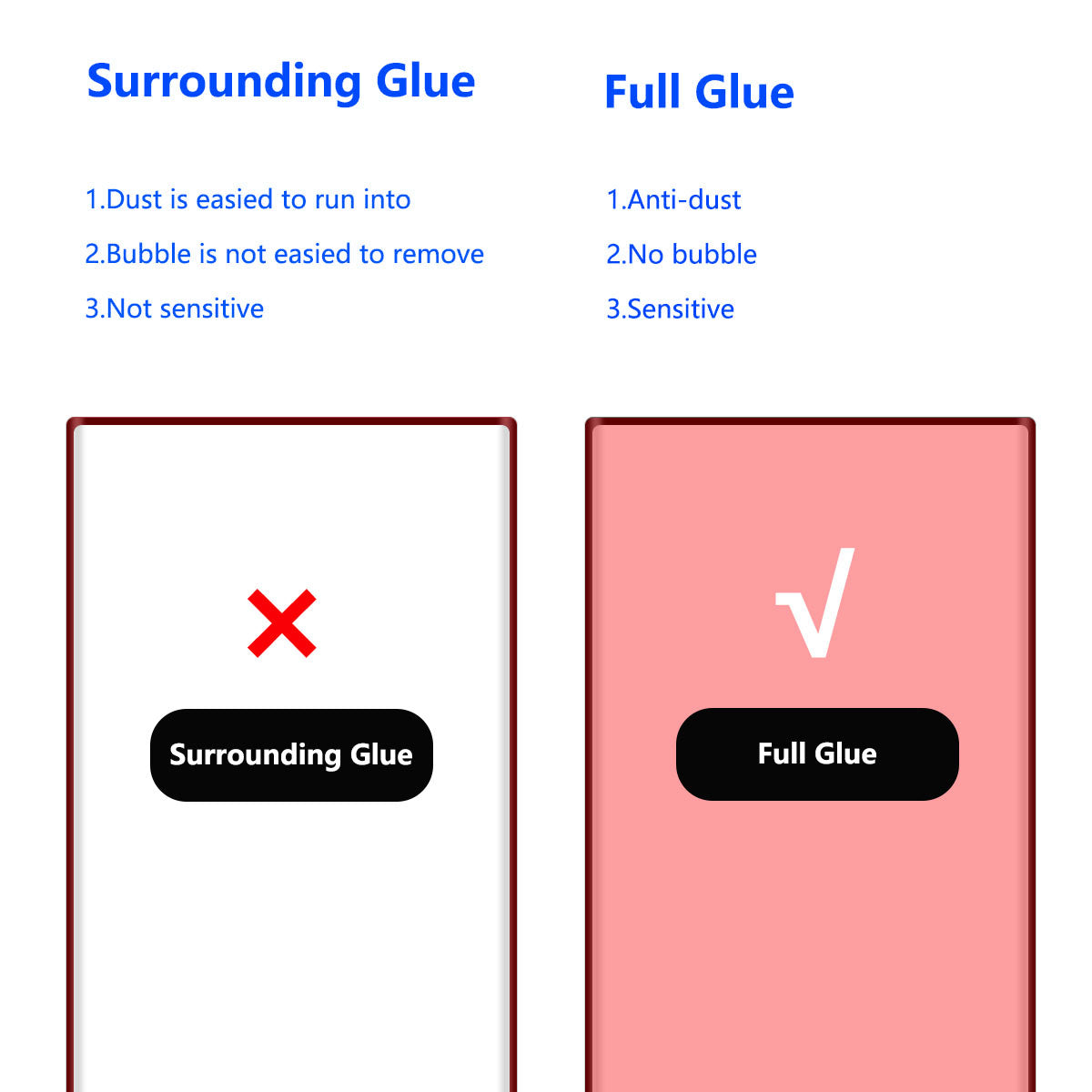 ENKAY HAT PRINCE Full Glue Screen Protector for Samsung Galaxy S23 Ultra Anti-fingerprint 0.26mm 3D Curved Hot Bending Anti-scratch Tempered Glass Film