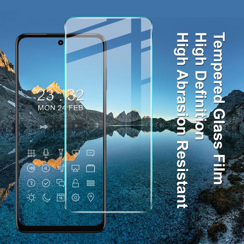 IMAK H Series for Motorola Moto G73 5G Shatterproof Ultra Clear Tempered Glass Film Sensitive Touch Full Glue Screen Protector