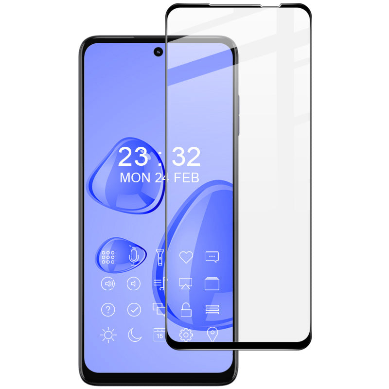 IMAK Pro Series for Motorola Moto G73 5G Explosion-proof HD Clear Tempered Glass Full Screen Protector Scratch-resistant Phone Screen Film