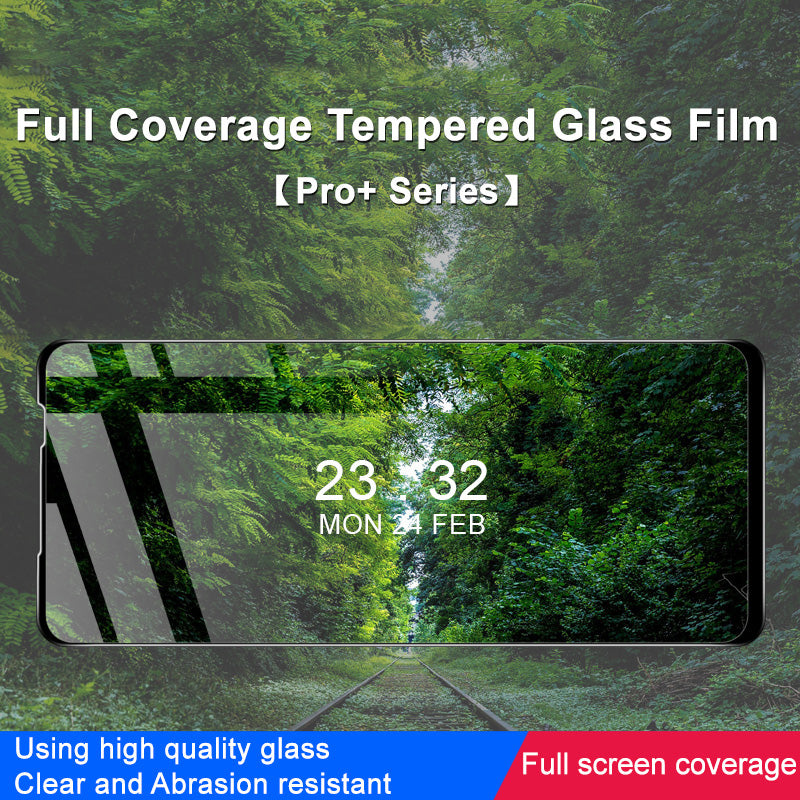 IMAK Pro Series for Motorola Moto G73 5G Explosion-proof HD Clear Tempered Glass Full Screen Protector Scratch-resistant Phone Screen Film
