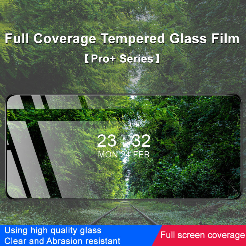 IMAK Pro Series Anti-fingerprint Screen Protector for Xiaomi Redmi Note 12 Pro Speed 5G/Poco X5 Pro 5G HD Clear Full Glue Full Covering Tempered Glass Film