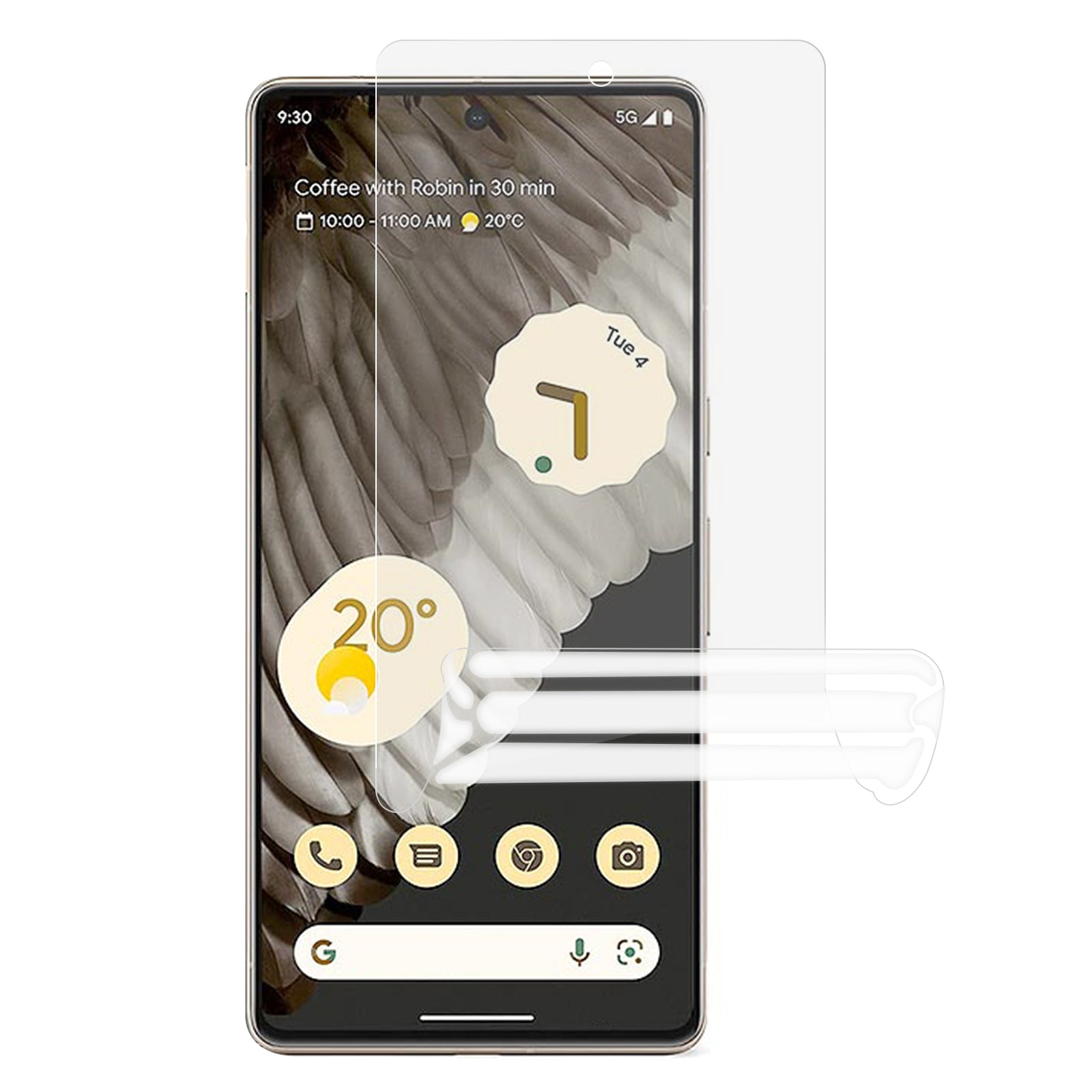 Anti-explosion Screen Protector For Google Pixel 7 Pro 5G Full Coverage Anti-fingerprint HD Clear Soft TPU Screen Film