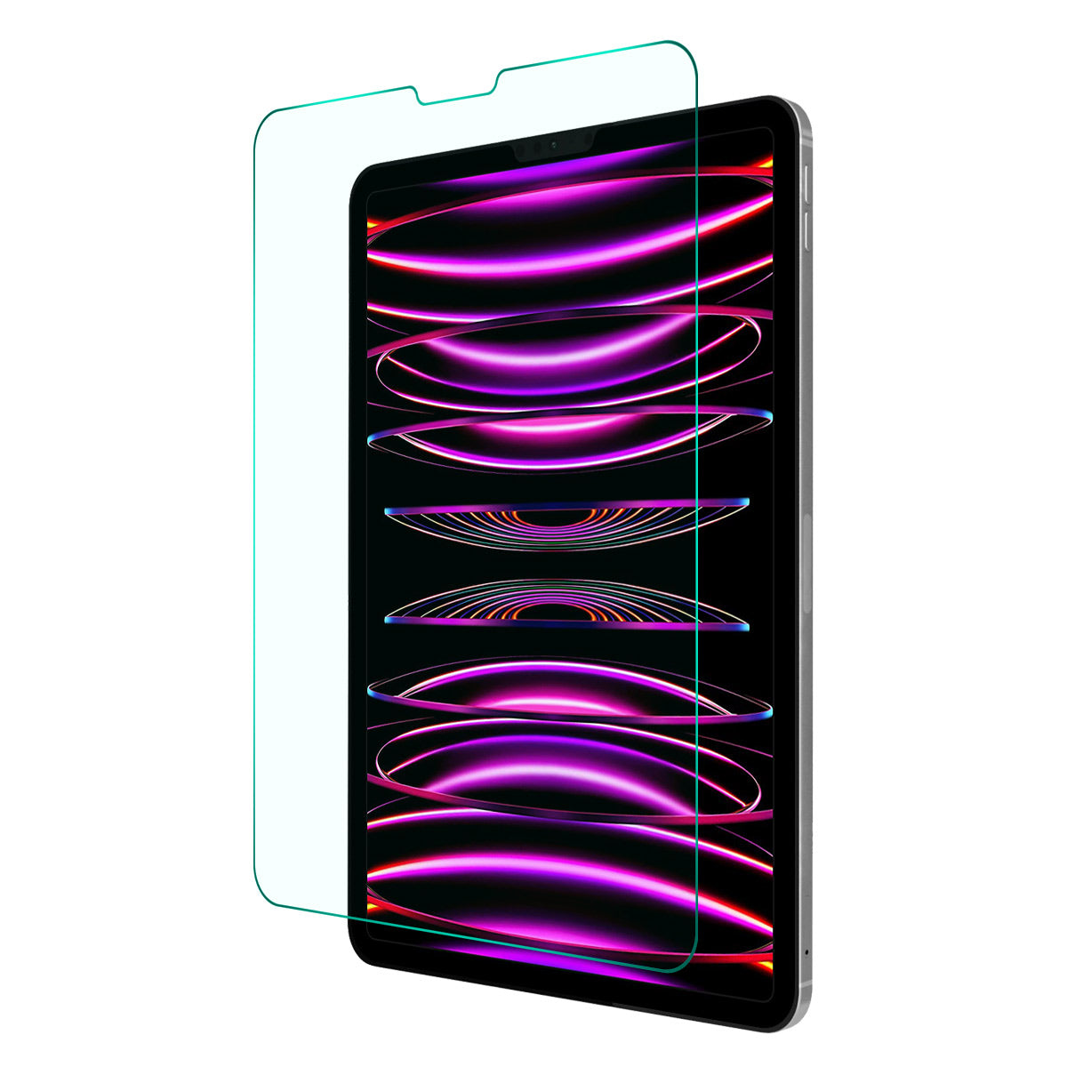 ENKAY HAT PRINCE For iPad Pro 12.9 (2022)/(2021)/(2020/(2018) Tempered Glass Screen Protector 0.33mm 9H 2.5D Arc Edge HD Clear Full Glue Film