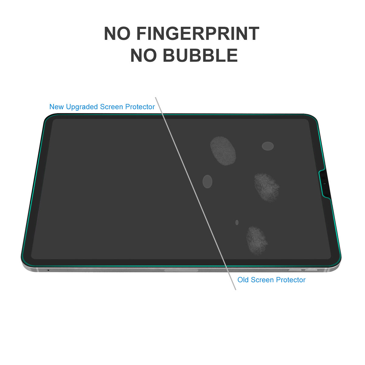 ENKAY HAT PRINCE 2Pcs for iPad Pro 12.9 (2022)/(2021)/(2020/(2018) Screen Protector HD Clear 0.33mm 9H 2.5D Arc Edge Tempered Glass Film