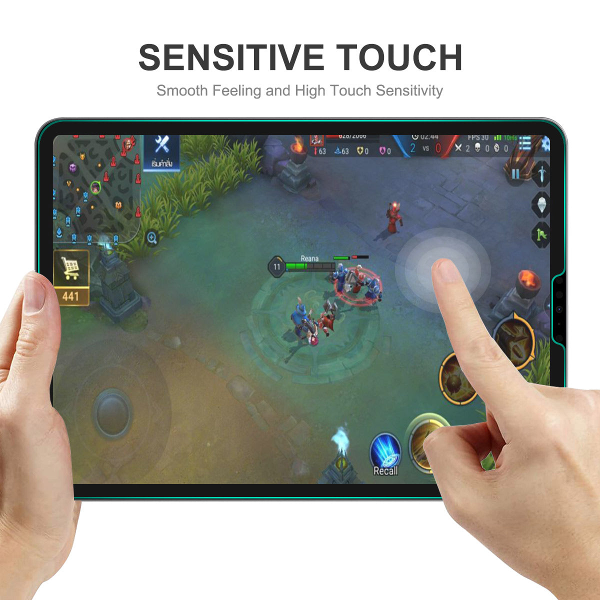 ENKAY HAT PRINCE 2Pcs for iPad Pro 12.9 (2022)/(2021)/(2020/(2018) Screen Protector HD Clear 0.33mm 9H 2.5D Arc Edge Tempered Glass Film